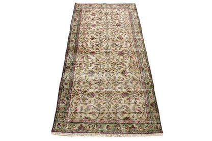 Hand-Knotted Vintage Turkish Rug (2'11" x 6'4")