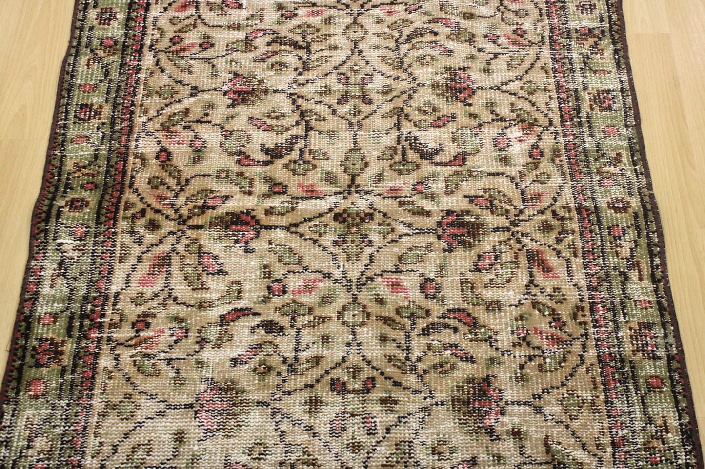 Hand-Knotted Vintage Turkish Rug (2'11" x 6'4")