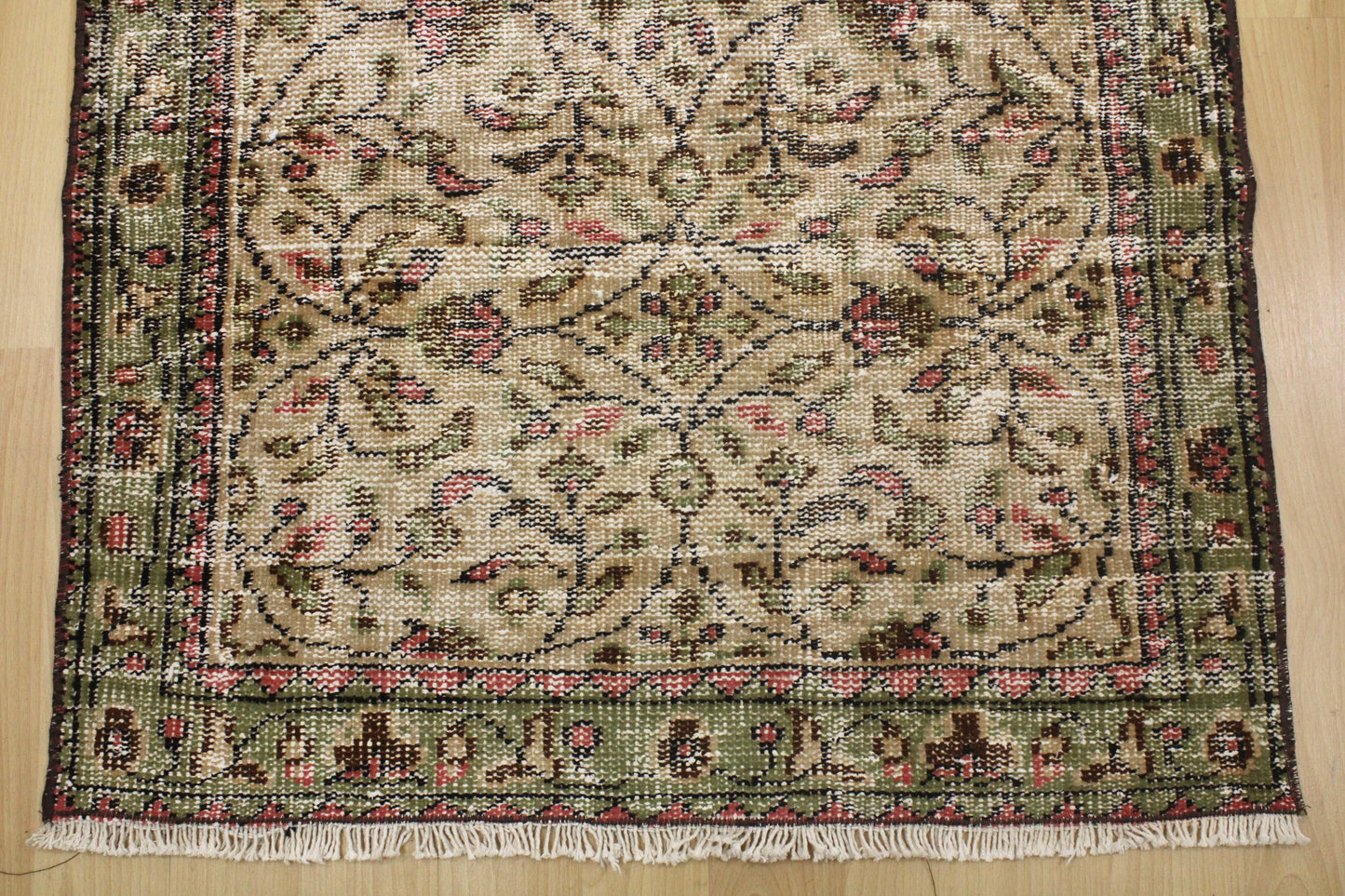 Hand-Knotted Vintage Turkish Rug (2'11" x 6'4")