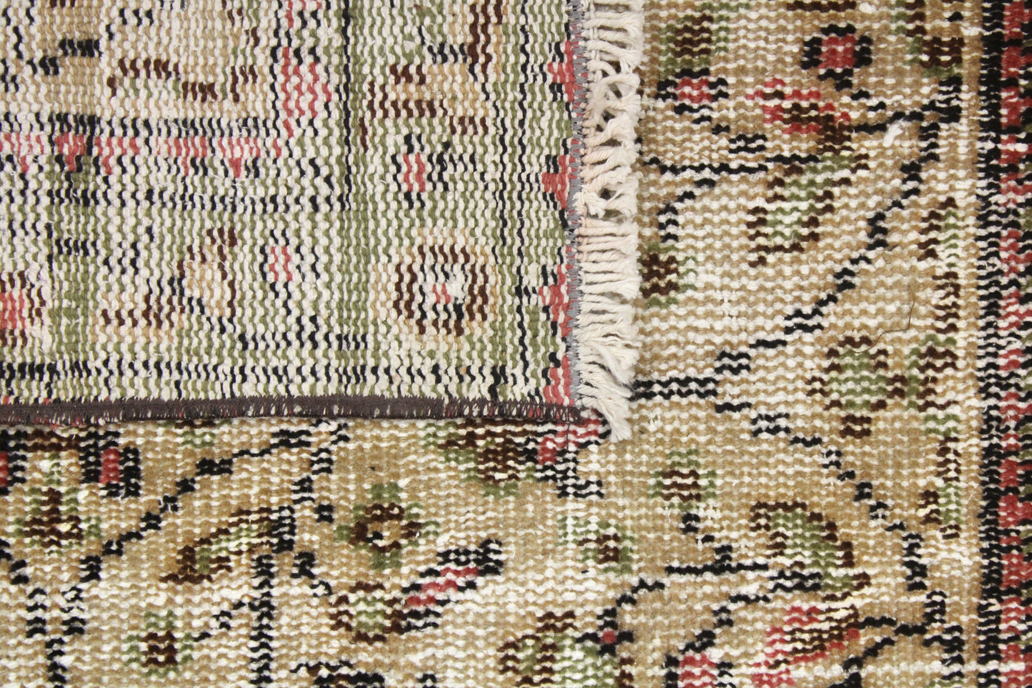 Hand-Knotted Vintage Turkish Rug (2'11" x 6'4")