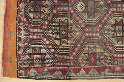 Handwoven Turkish Vintage Kilim (5'12" x 9'2")