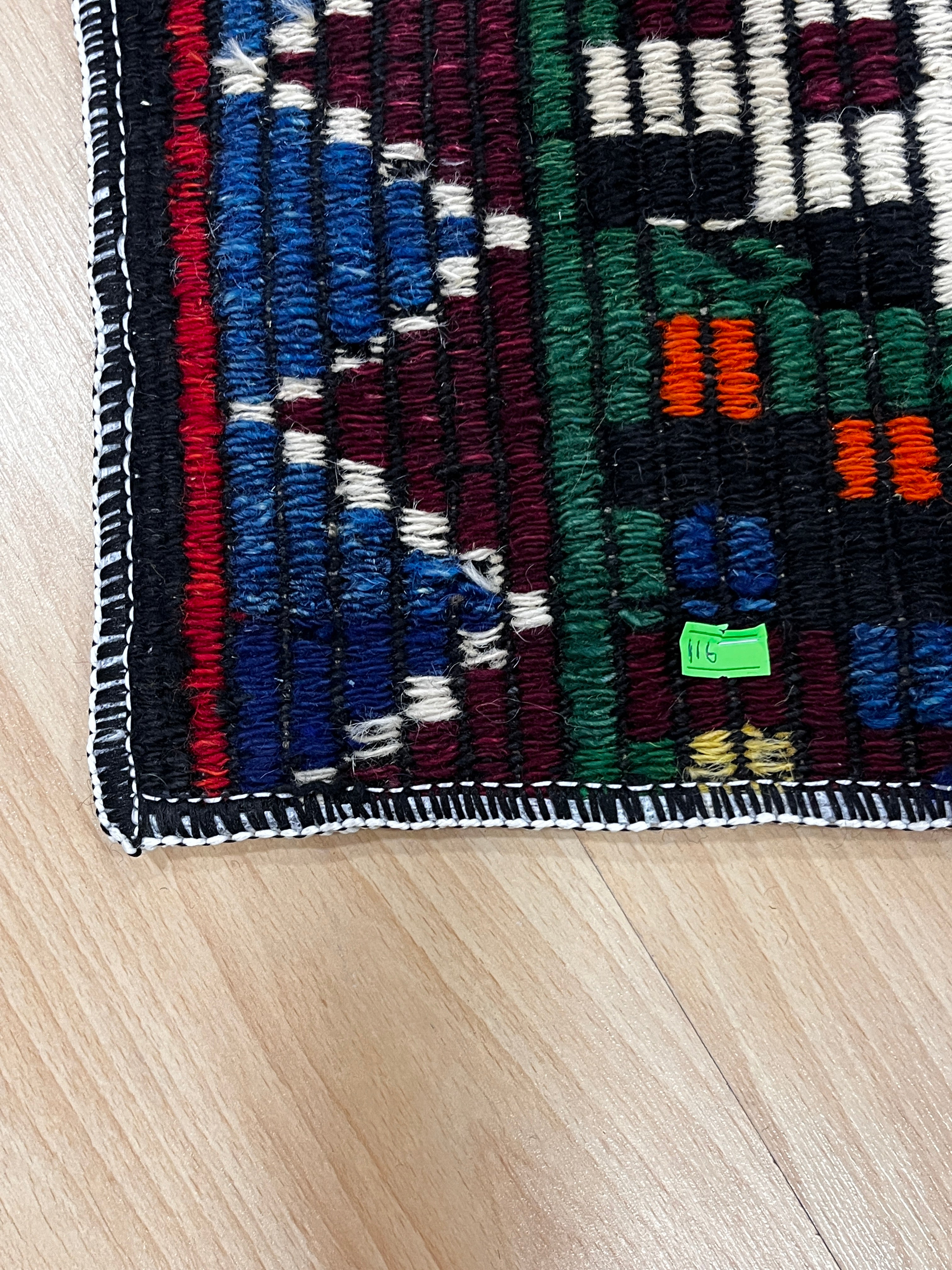 El Dokuma Anadolu Kök Boya Yün Kilim