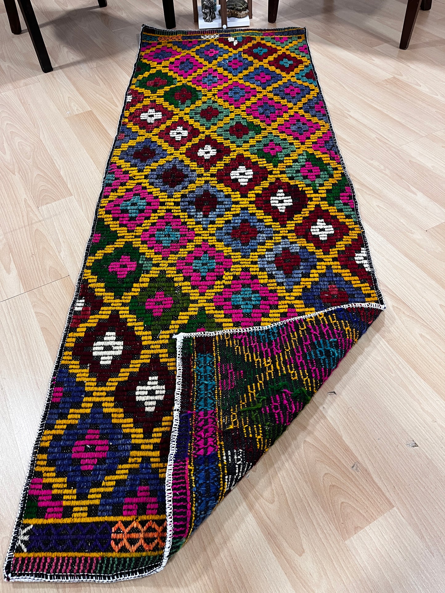 Handwoven Turkish Vintage Runner Kilim (2'2" x 6'5")