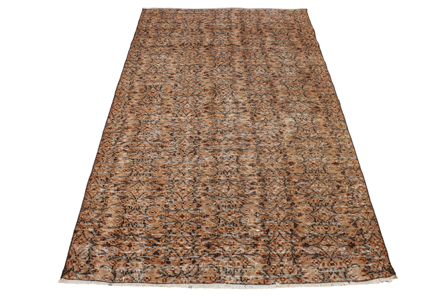 Hand-Knotted Vintage Turkish Rug (4'12" x 8'6")