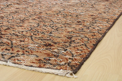 Hand-Knotted Vintage Turkish Rug (4'12" x 8'6")