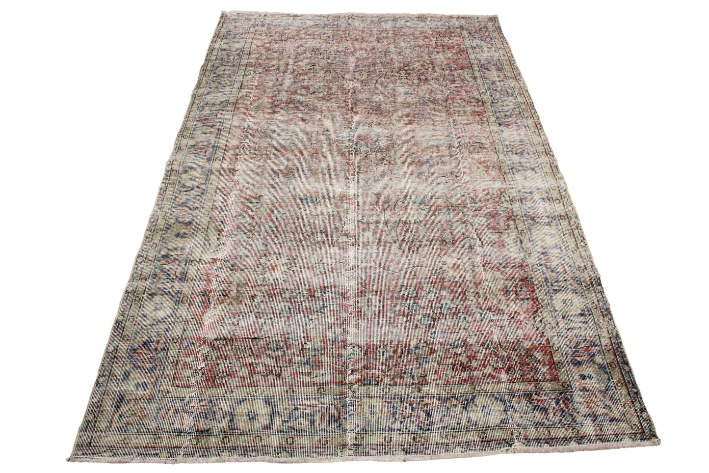 Hand-Knotted Vintage Turkish Rug (5'3" x 8'8")