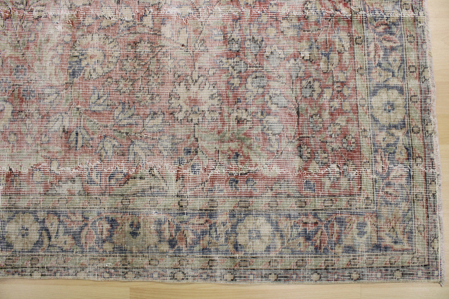 Hand-Knotted Vintage Turkish Rug (5'3" x 8'8")