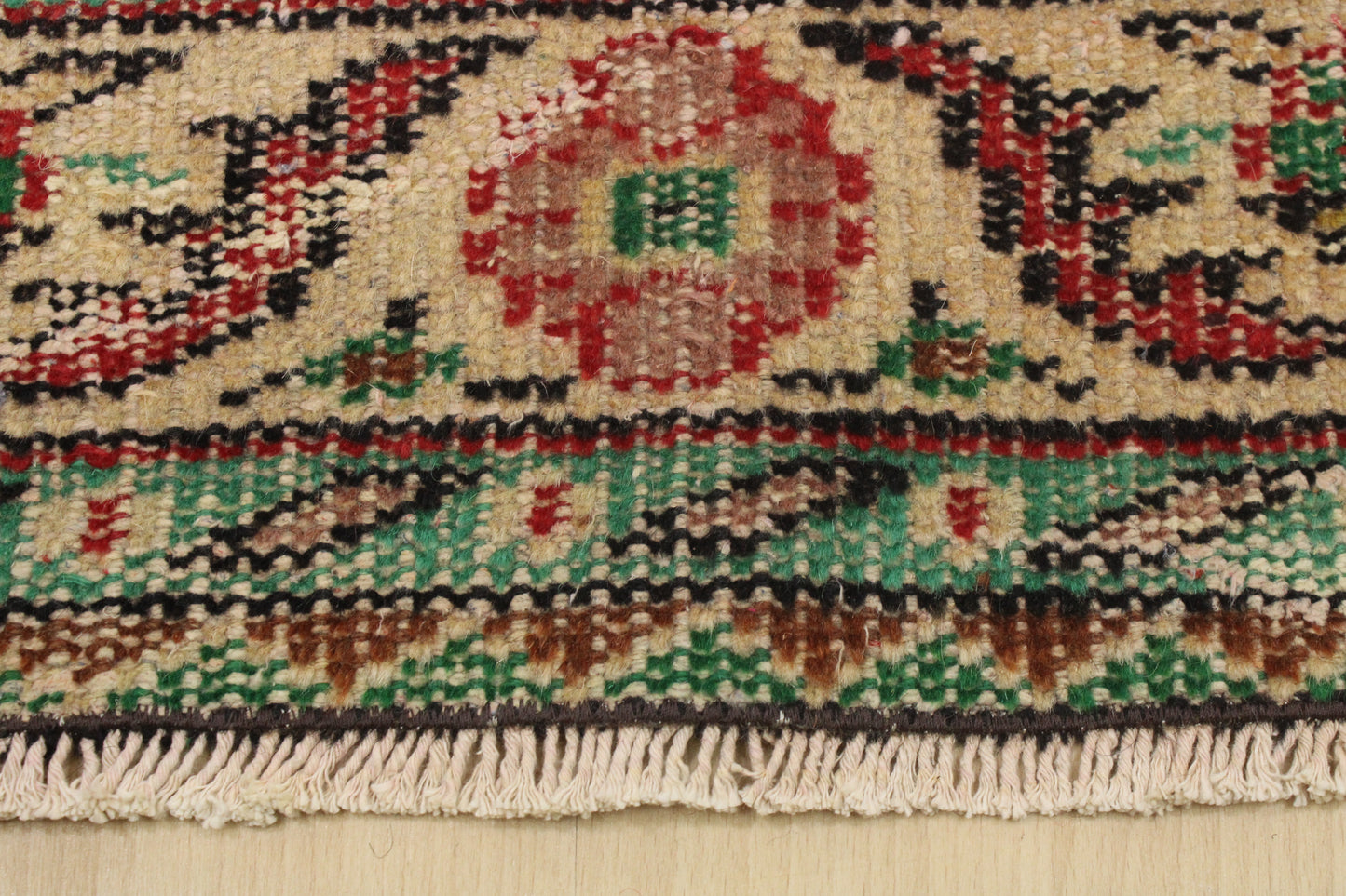 Hand-Knotted Vintage Turkish Rug (5'2" x 8'10")