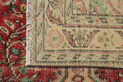 Hand-Knotted Vintage Turkish Rug (5'2" x 8'10")