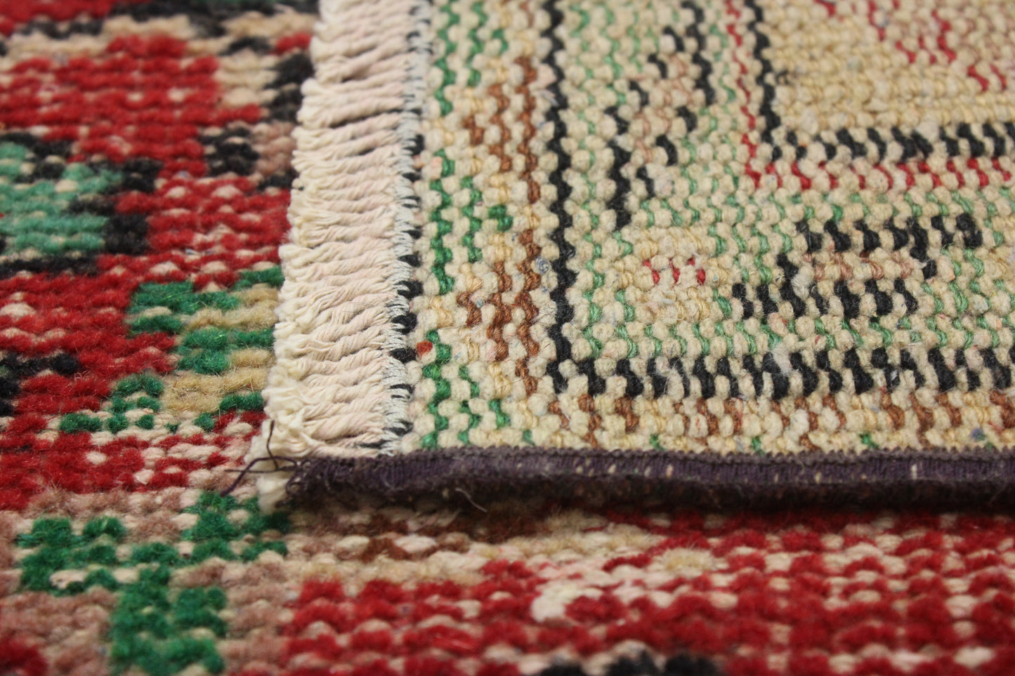 Hand-Knotted Vintage Turkish Rug (5'2" x 8'10")