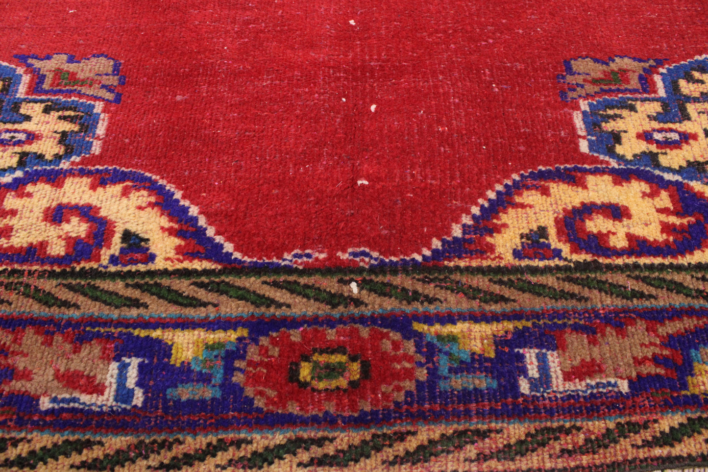 Hand-Knotted Vintage Turkish Rug (6'7" x 11'1")