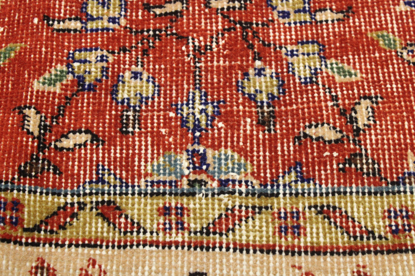 Hand-Knotted Vintage Turkish Rug (5'1" x 8'2")