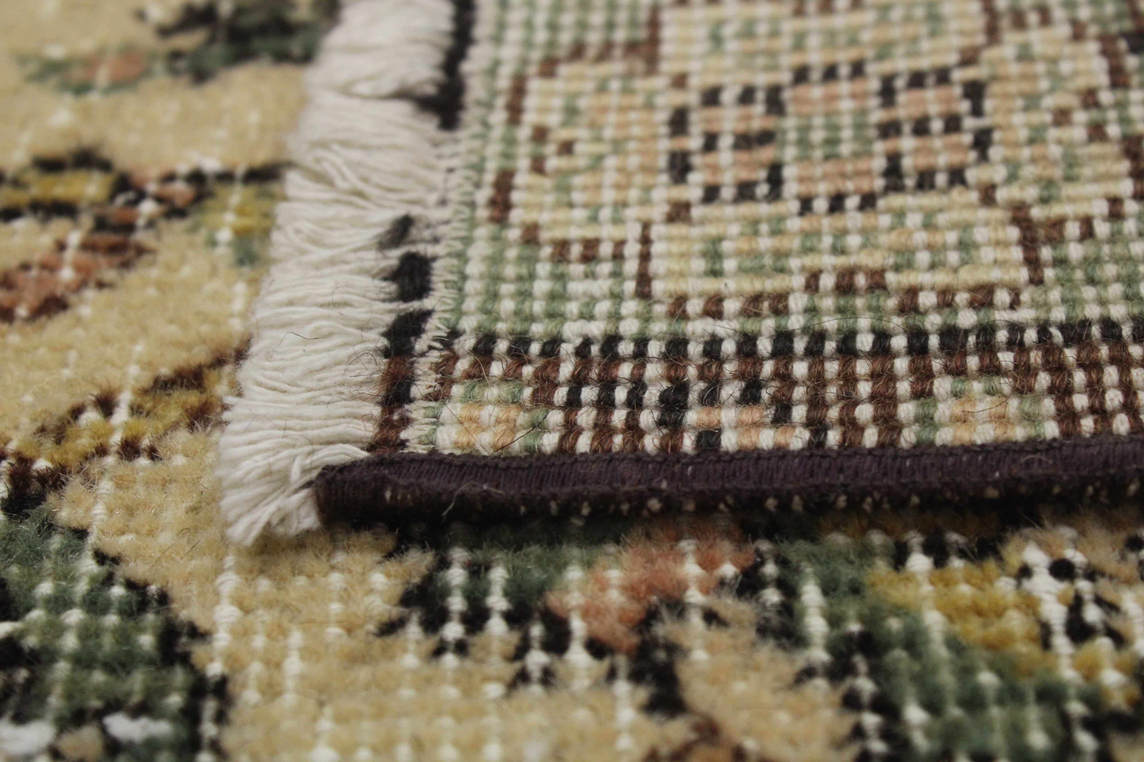 Turkish Vintage Hand-Knotted Wool Rug