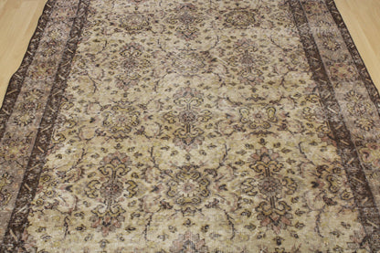 Hand-Knotted Vintage Turkish Rug (5'3" x 9'3")