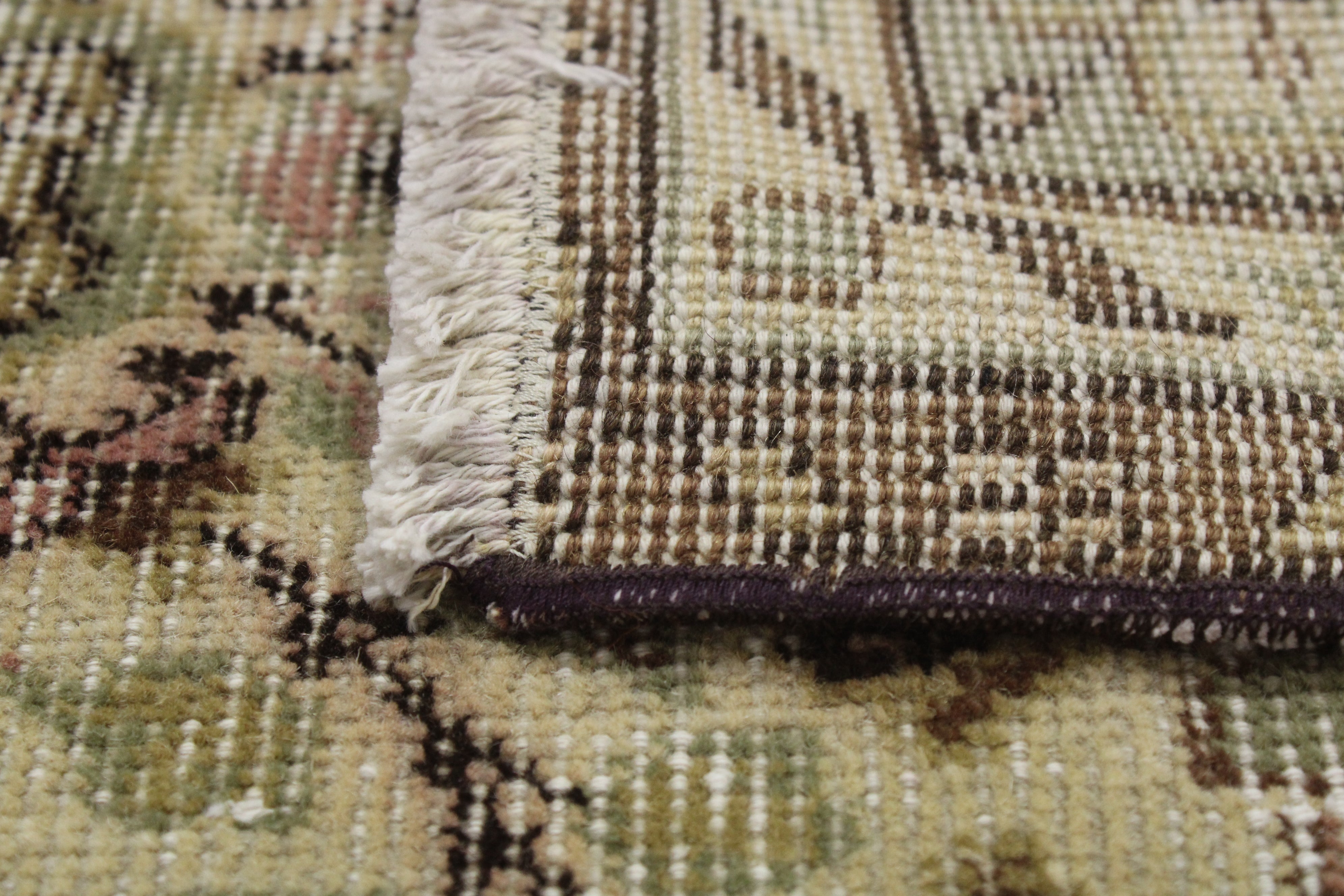 Turkish Vintage Hand-Knotted Wool Rug