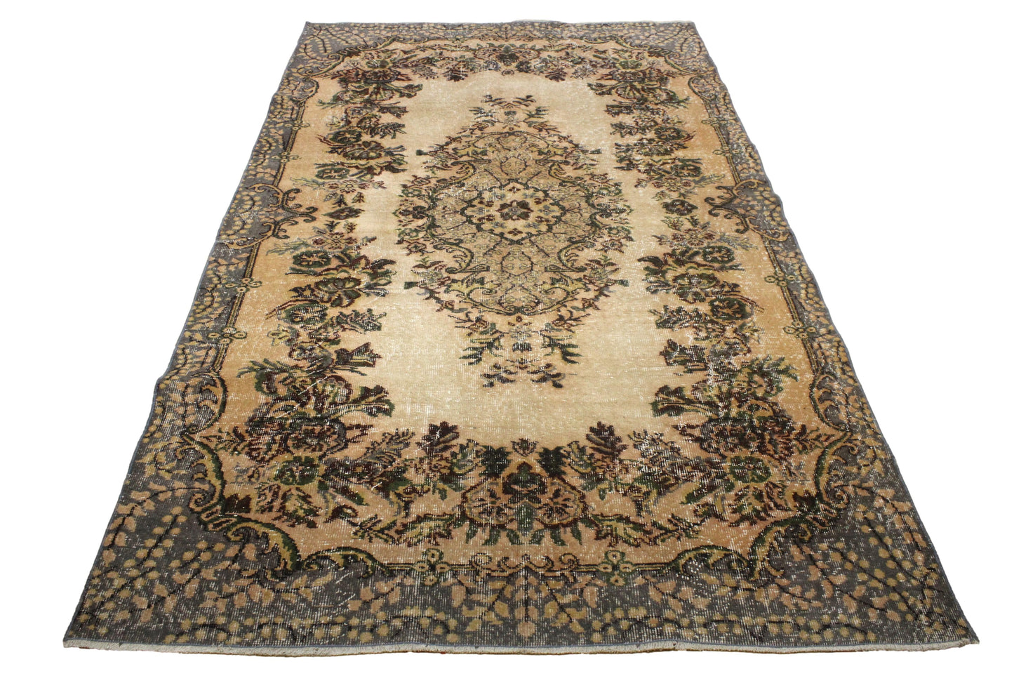 Hand-Knotted Vintage Turkish Rug (5'5" x 9'0")