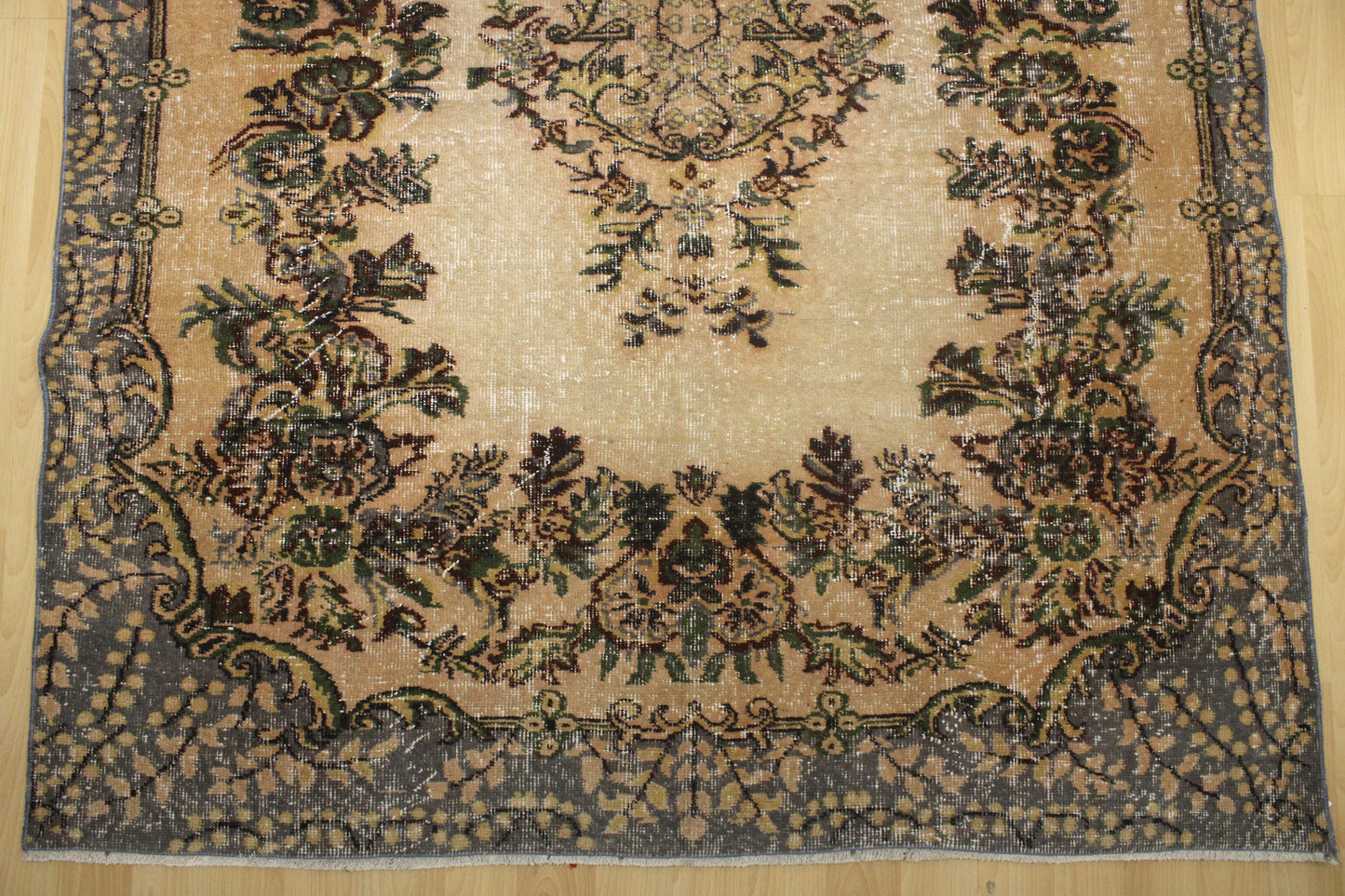 Hand-Knotted Vintage Turkish Rug (5'5" x 9'0")