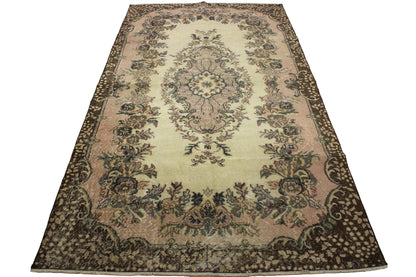 Hand-Knotted Vintage Turkish Rug (5'4" x 9'6")