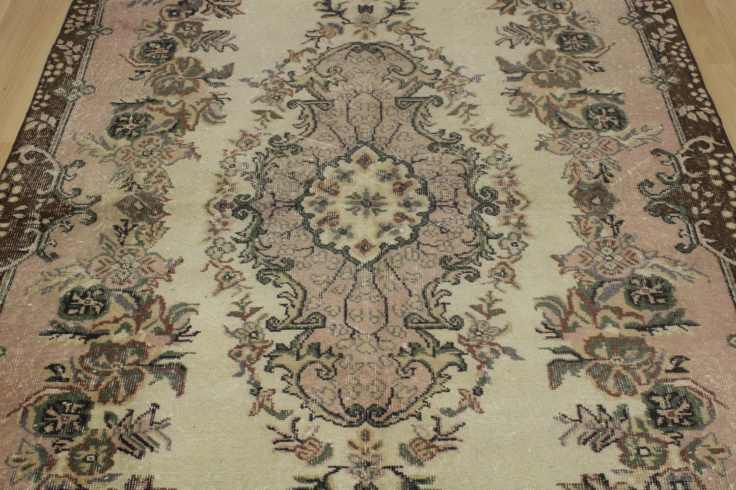 Hand-Knotted Vintage Turkish Rug (5'4" x 9'6")