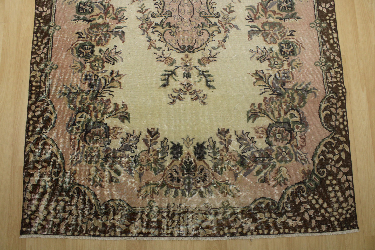 Hand-Knotted Vintage Turkish Rug (5'4" x 9'6")