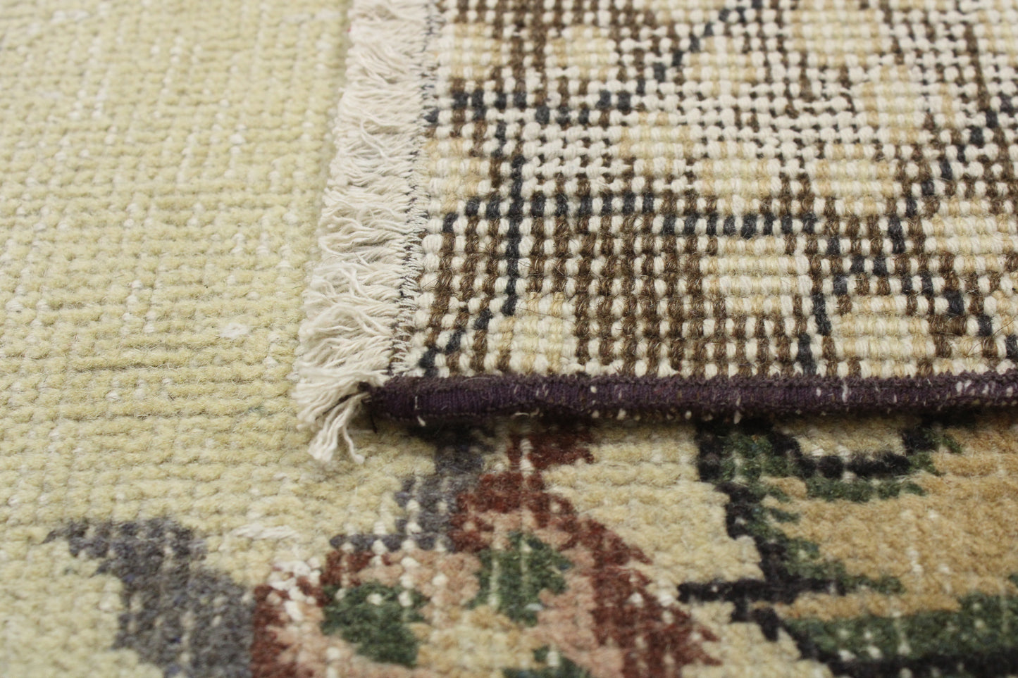 Hand-Knotted Vintage Turkish Rug (5'4" x 9'6")