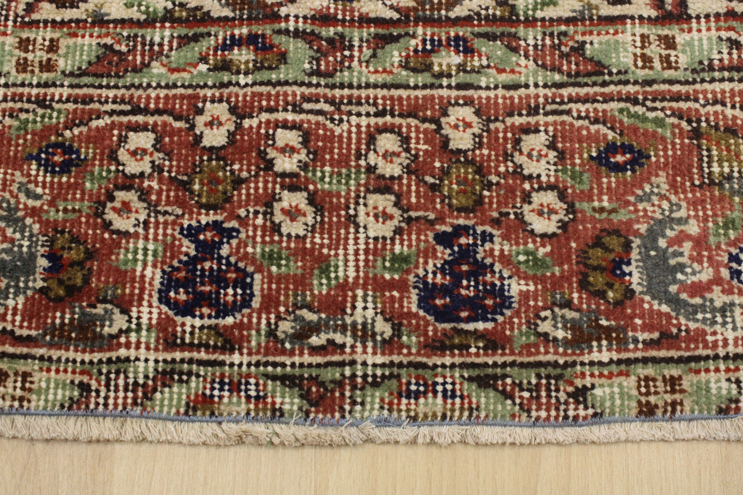 Hand-Knotted Vintage Turkish Rug (5'6" x 9'4")