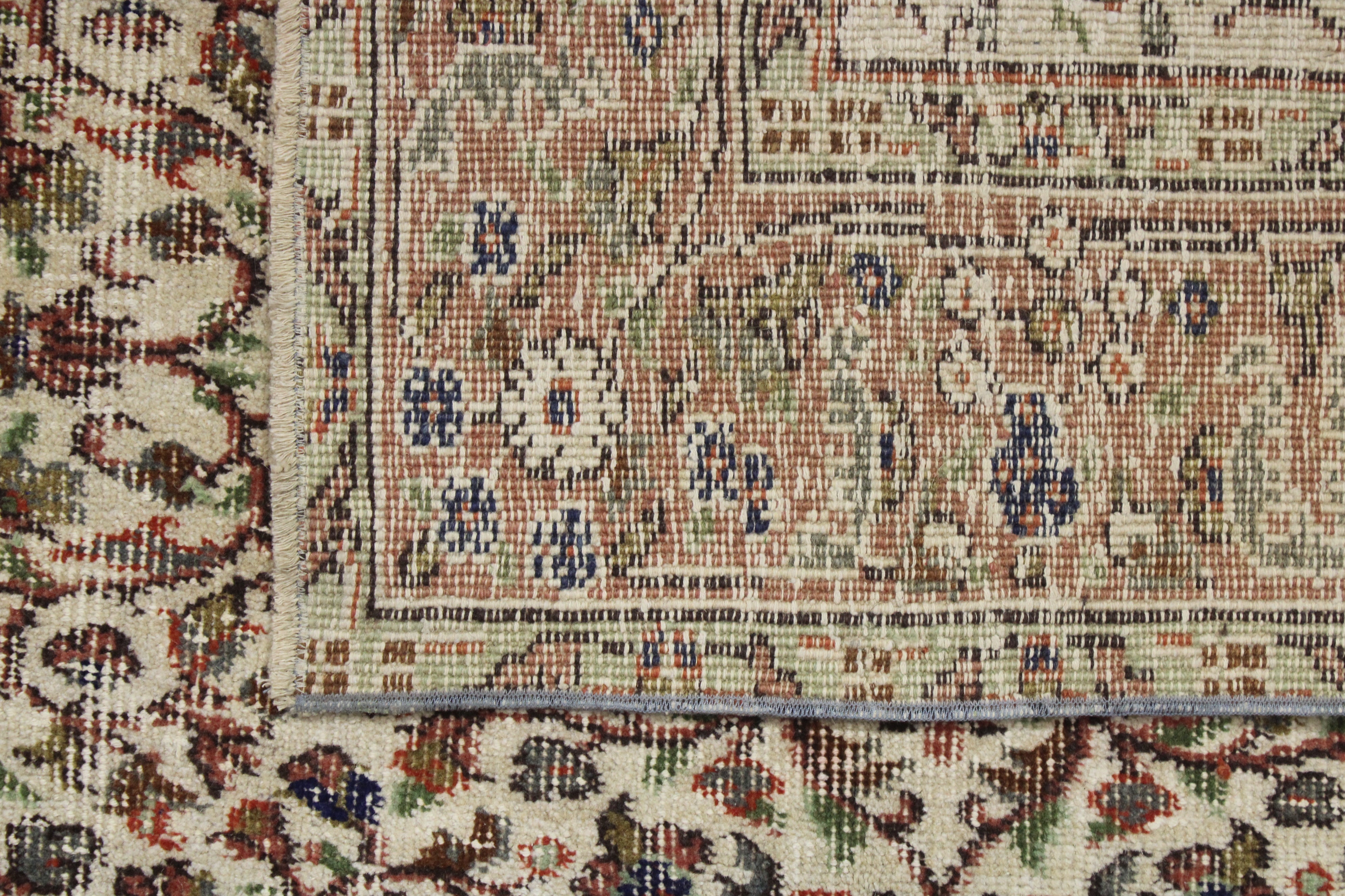 Turkish Vintage Hand-Knotted Wool Rug