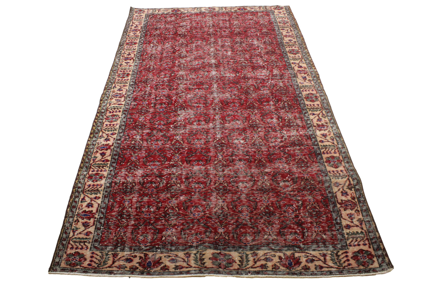 Hand-Knotted Vintage Turkish Rug (5'0" x 8'9")