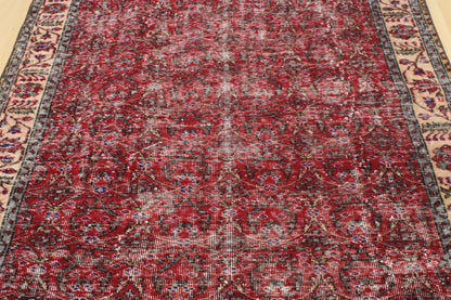 Hand-Knotted Vintage Turkish Rug (5'0" x 8'9")