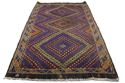 Handwoven Turkish Vintage Kilim (5'12" x 10'0")