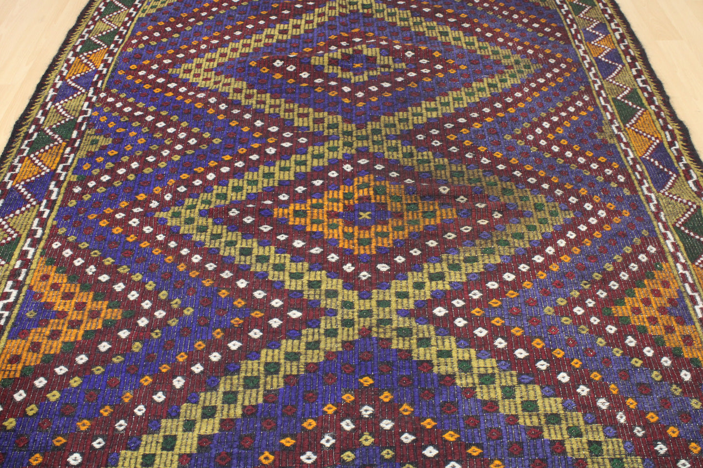 Handwoven Turkish Vintage Kilim (5'12" x 10'0")