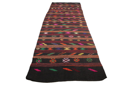 Handwoven Turkish Vintage Kilim (4'1" x 13'7")