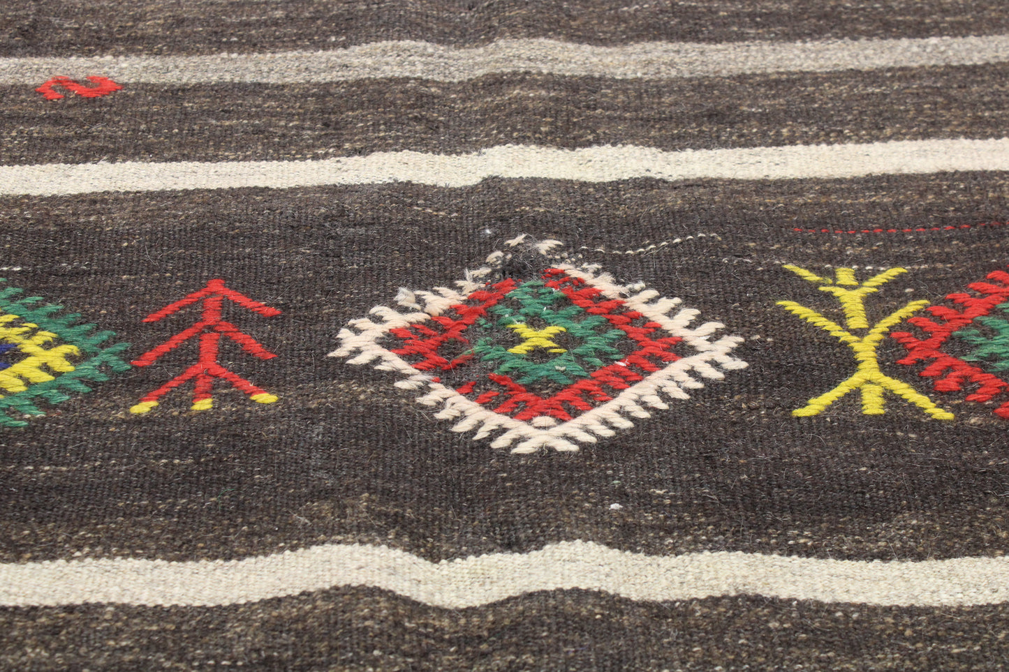 Handwoven Turkish Vintage Kilim (5'10" x 10'2")