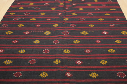 Handwoven Turkish Vintage Kilim (6'0" x 10'2")