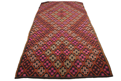 Handwoven Turkish Vintage Kilim (5'1" x 10'2")