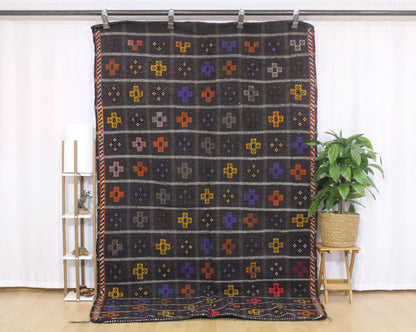 Handwoven Turkish Vintage Kilim (5'4" x 9'3")