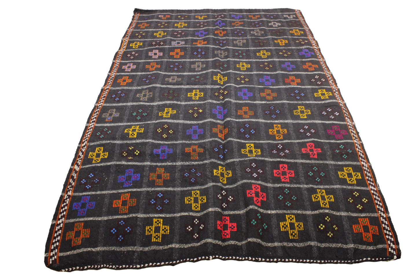 Handwoven Turkish Vintage Kilim (5'4" x 9'3")