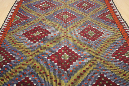 Handwoven Turkish Vintage Kilim (6'1" x 11'7")