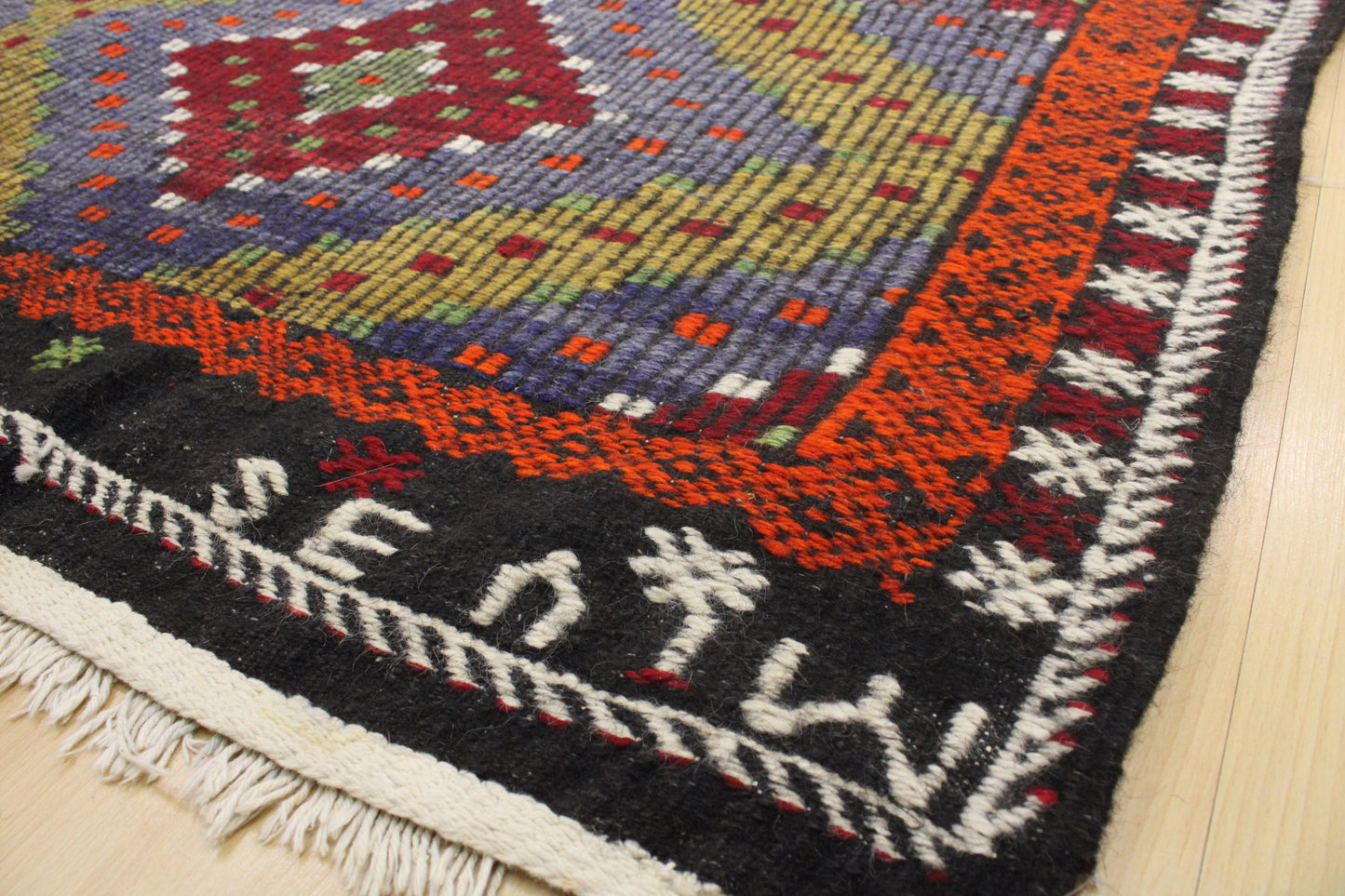 Handwoven Turkish Vintage Kilim (6'1" x 11'7")