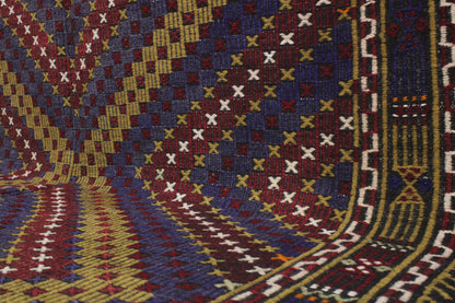 Handwoven Turkish Vintage Kilim (5'10" x 10'11")