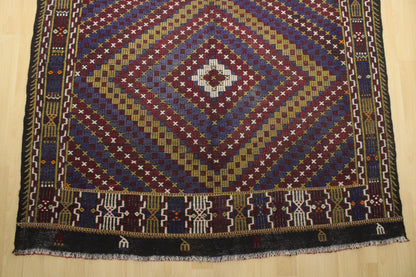 Handwoven Turkish Vintage Kilim (5'10" x 10'11")