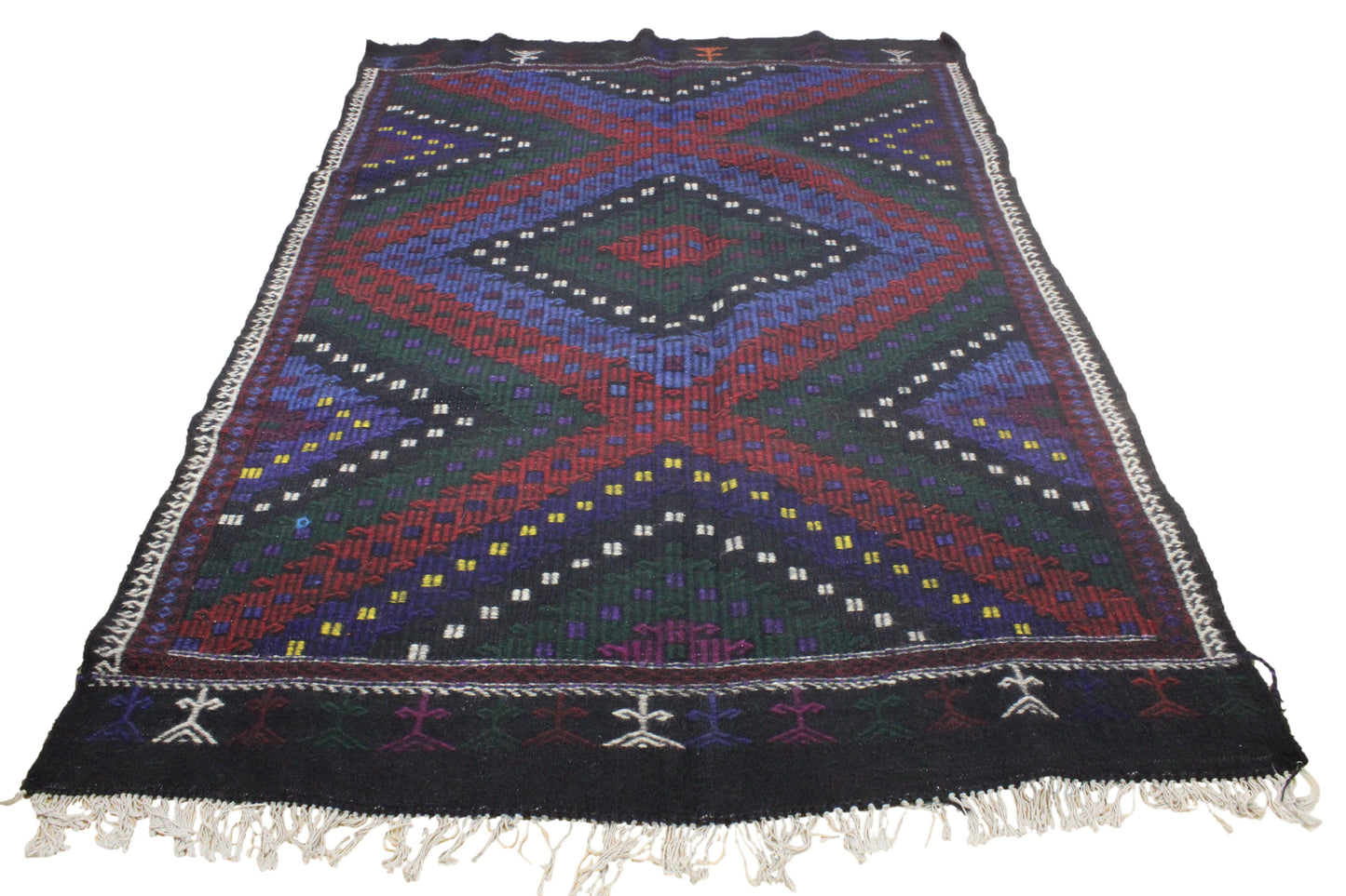 Handwoven Turkish Vintage Kilim (6'3" x 9'9")