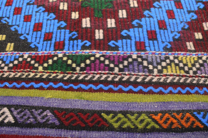 Handwoven Turkish Vintage Kilim (6'2" x 8'10")