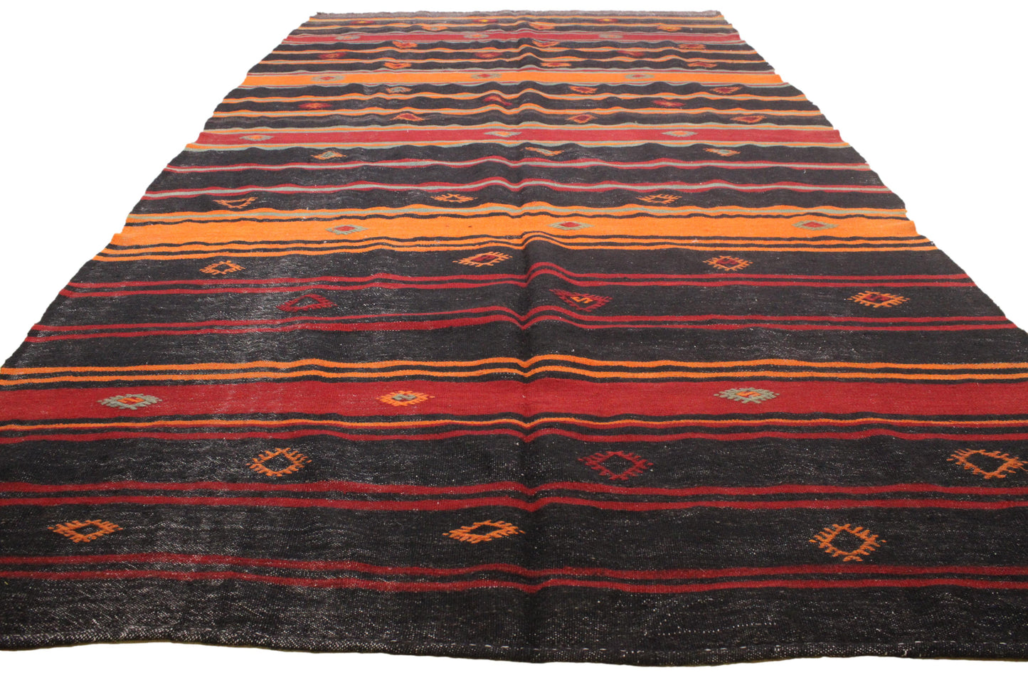 Handwoven Turkish Vintage Kilim (6'0" x 11'1")