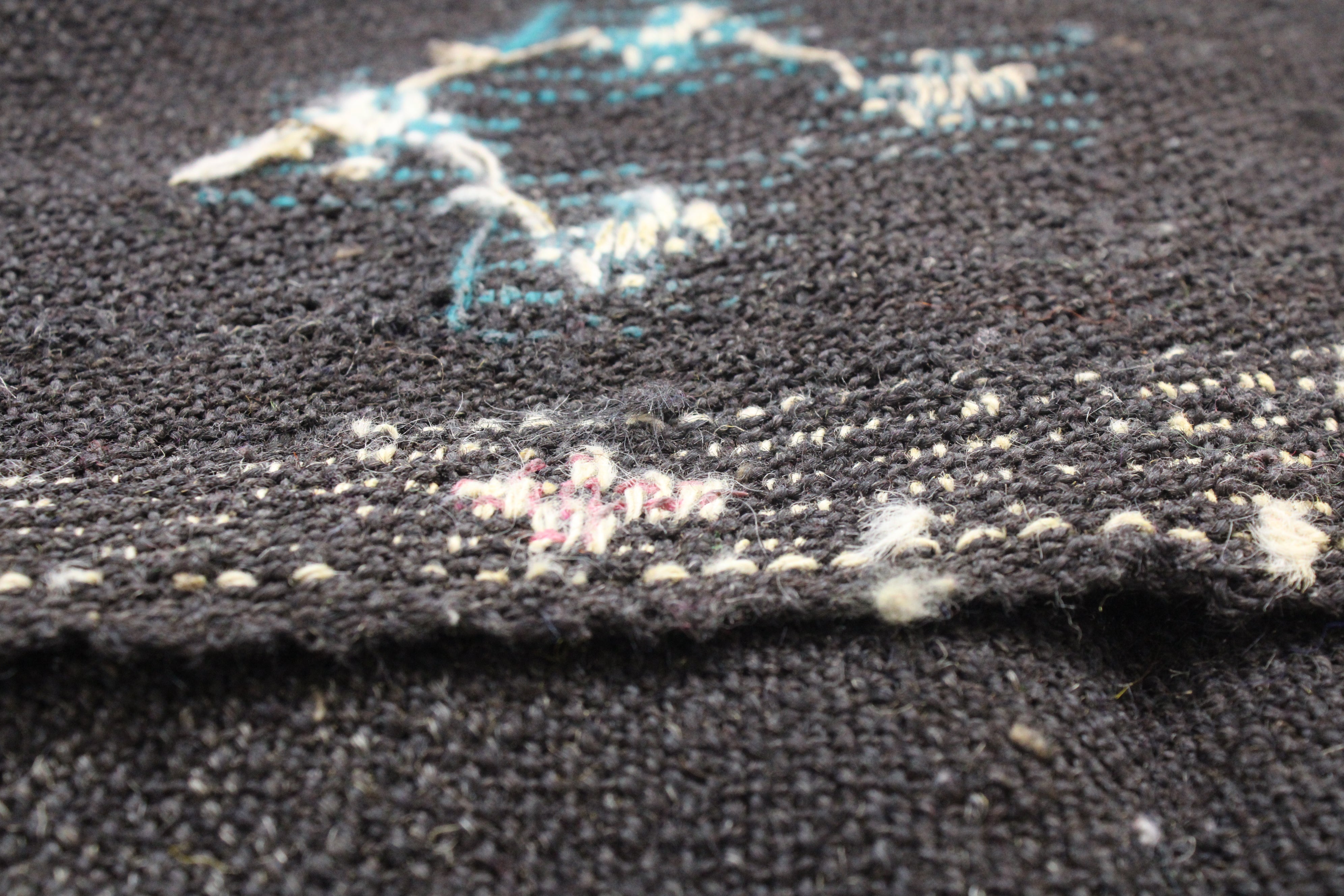 El Dokuma Anadolu Kök Boya Yün Kilim