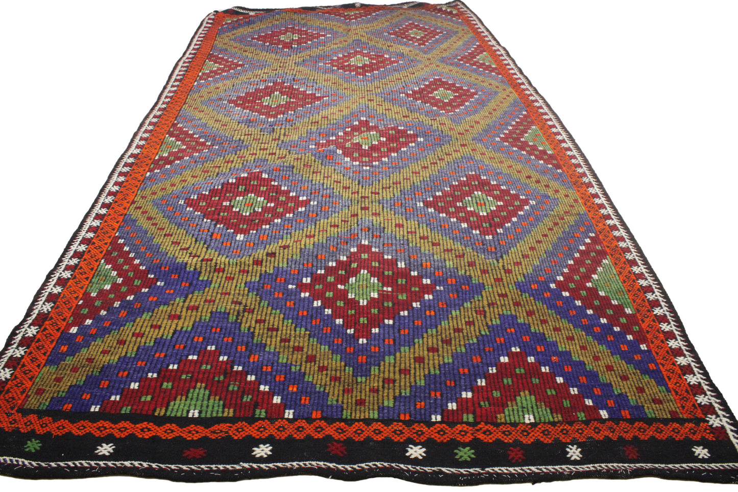 Handwoven Turkish Vintage Kilim (6'0" x 10'11")