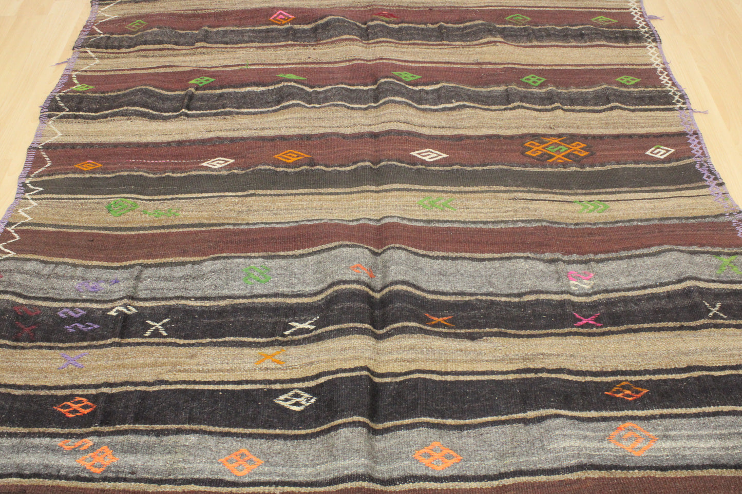 Handwoven Turkish Vintage Kilim (6'0" x 11'9")