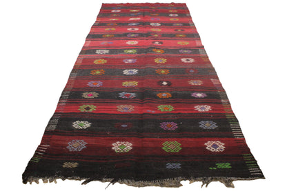 Handwoven Turkish Vintage Kilim (4'10" x 12'2")