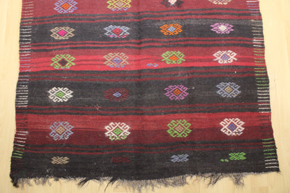 Handwoven Turkish Vintage Kilim (4'10" x 12'2")