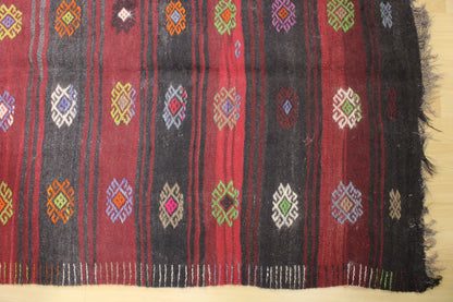 Handwoven Turkish Vintage Kilim (4'10" x 12'2")